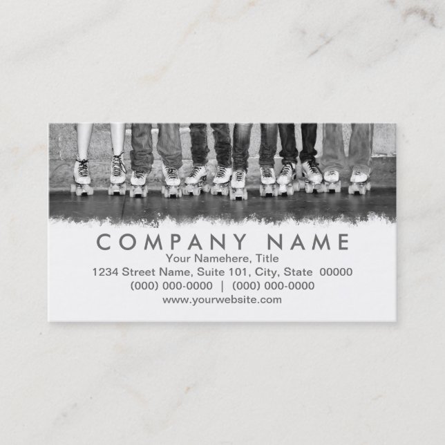 Roller-Skaten-Visitenkarten Visitenkarte (Vorderseite)