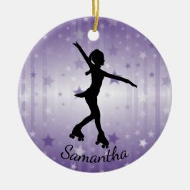Roller Skater Design Keramik Ornament