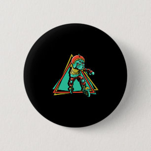 Roller Skater Inline-Skating Button
