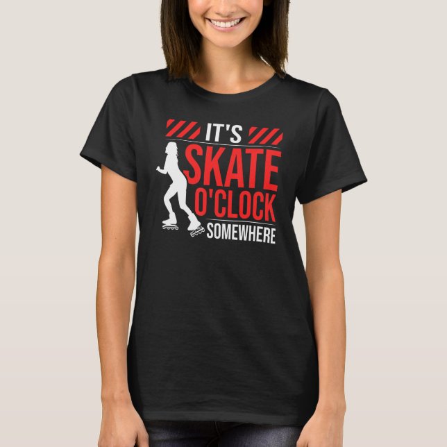 Roller-Skater-Outfit-Roller-Skate Grafikrollen T-Shirt (Vorderseite)