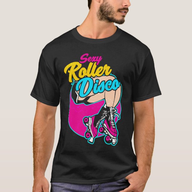 Roller skates disco inline skating roller skating  T-Shirt (Vorderseite)