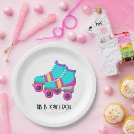 Roller Skates Pappteller