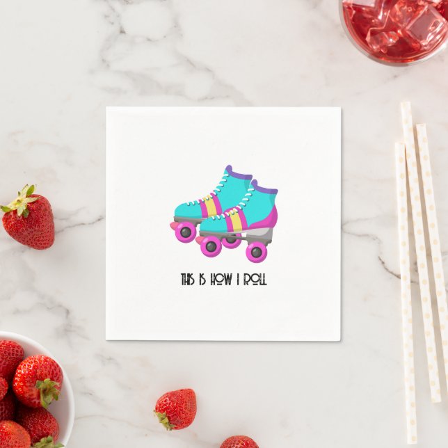 Roller Skates Serviette (Beispiel)