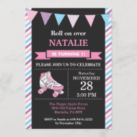 Roller Skating Birthday Invitation Birthday Party