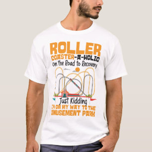 Roller Untersetzer Amusement Park Roller T-Shirt