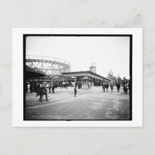 Roller Untersetzer, Euclid Beach, Cleveland,OH Vin Postkarte