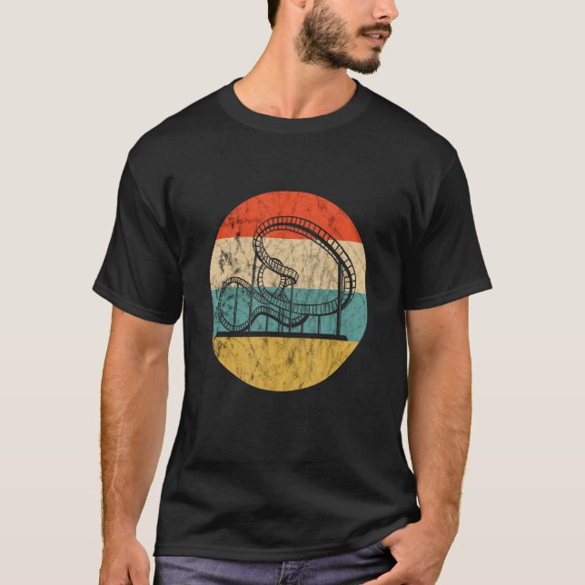 Roller Untersetzer Loop Extreme Ride Thrillseeker  T-Shirt (Vorderseite)