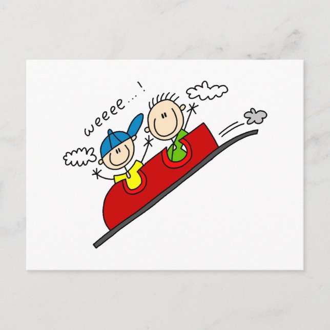 Roller Untersetzer Ride Tshirts und Geschenke Postkarte (Vorderseite)