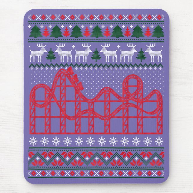 Roller Untersetzer Scene Ugly Weihnachtssüßer Mousepad (Vorne)