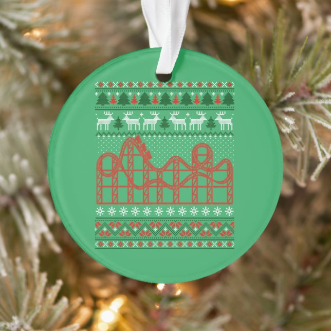 Roller Untersetzer Scene Ugly Weihnachtssüßer Ornament (Baum)
