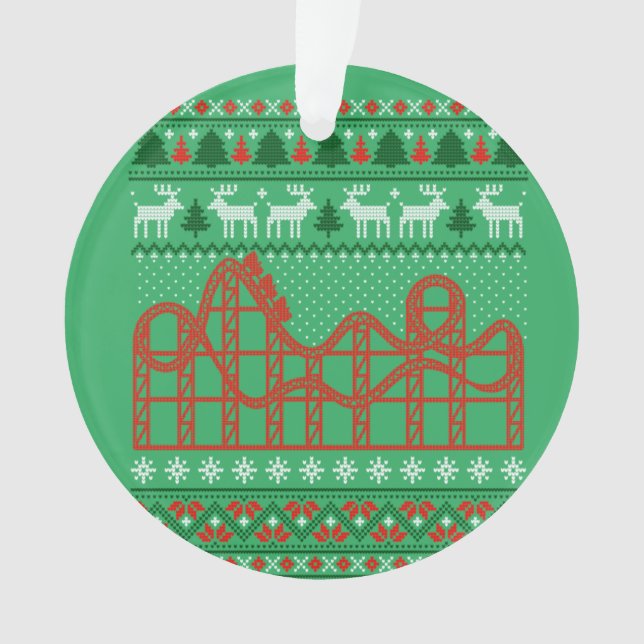Roller Untersetzer Scene Ugly Weihnachtssüßer Ornament (Vorderseite)