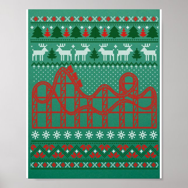 Roller Untersetzer Scene Ugly Weihnachtssüßer Poster (Vorne)