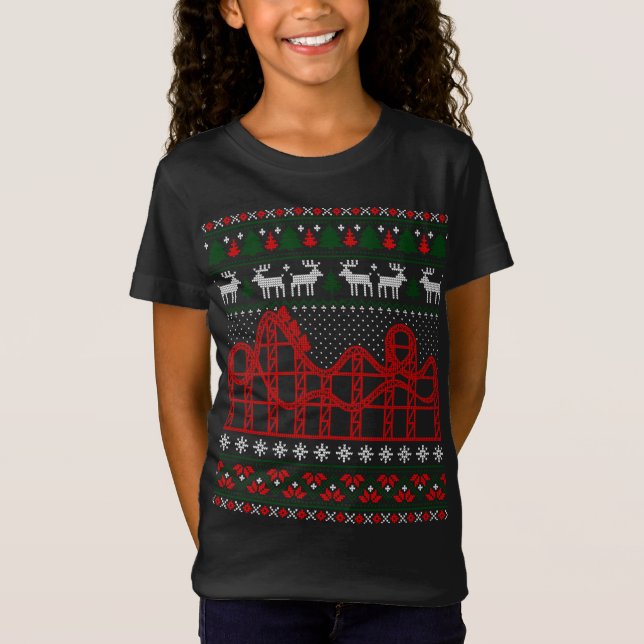 Roller Untersetzer Scene Ugly Weihnachtssüßer T-Shirt (Vorderseite)