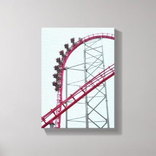 Roller Untersetzer X2 Sechs Flaggen Magic Mountain Leinwanddruck