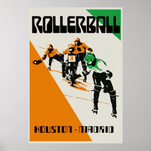 Rollerball Houston / Madrid Poster
