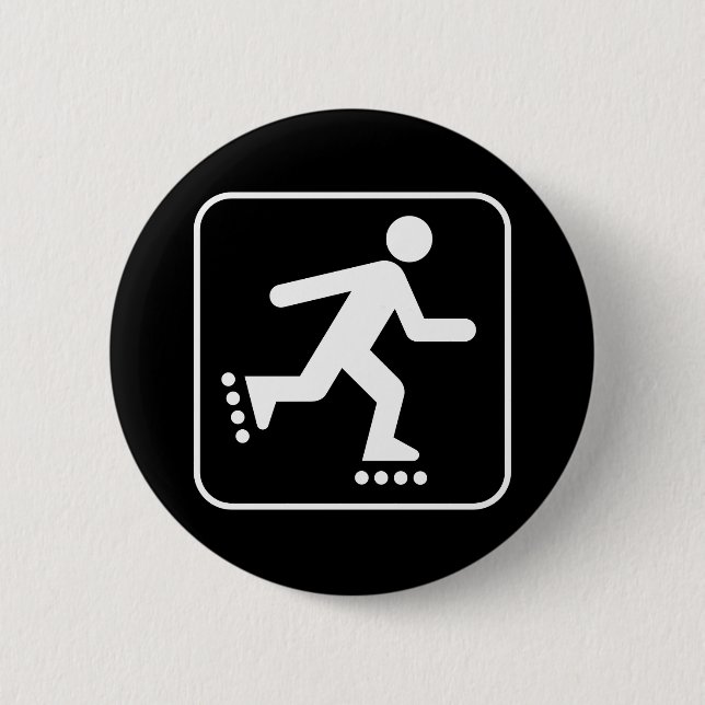 Rollerblade-Symbol-Knopf Button (Vorderseite)