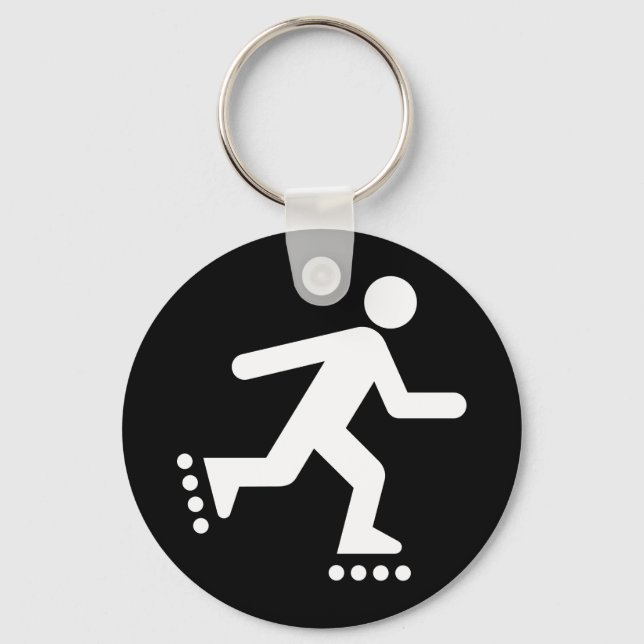 Rollerblade-Symbol-Schlüsselanhänger Schlüsselanhänger (Vorderseite)