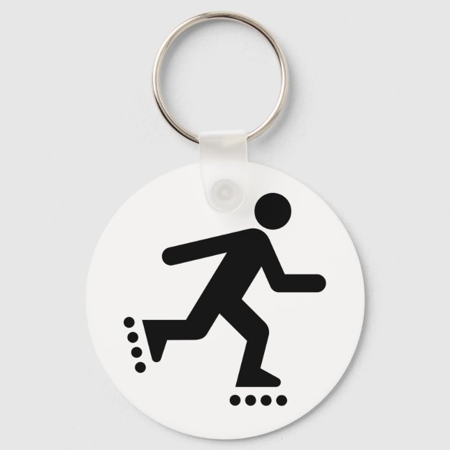 Rollerblade-Symbol-Schlüsselanhänger Schlüsselanhänger (Vorderseite)