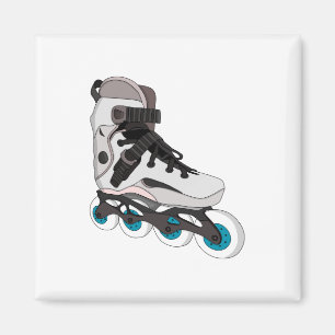 Rollerblades Rollerskate Inline Skate Art Magnet