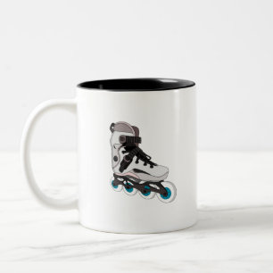 Rollerblades Rollerskate Inline Skate Art Zweifarbige Tasse