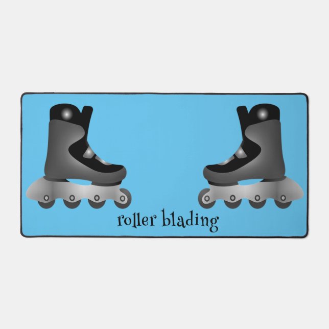 Rollerblading Design Desk Mat Schreibtischunterlage (Vorderseite)