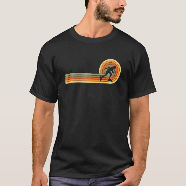 Rollerblading Retro 70er Style Vintag T-Shirt (Vorderseite)