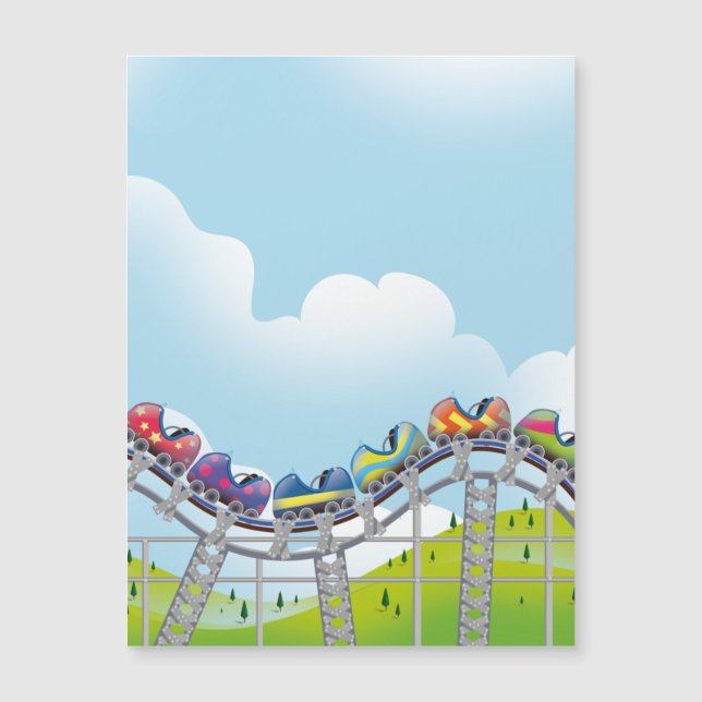 Rollercoaster Magnetkarte (Vorderseite)