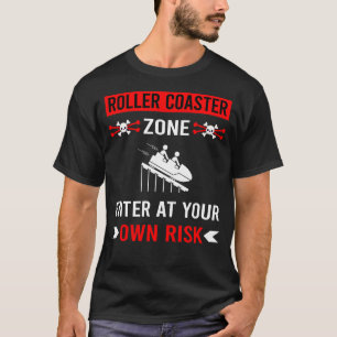 Rollercoaster-Roller für Risikozonen-Untersetzer T-Shirt