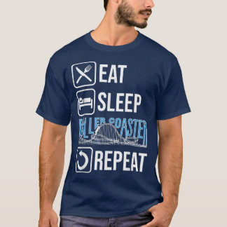 Rollercoaster Rollercoaster Amusement Park Gift Fa T-Shirt