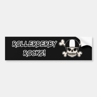 RollerDerby schaukelt Schädel Autoaufkleber