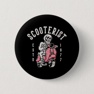Rollerfahrer dein Slogan hier Button