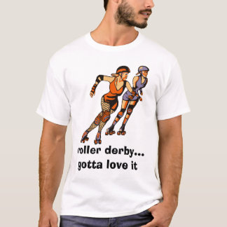 Rollergirl Blockert-stück T-Shirt