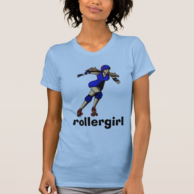 Rollergirl T-Stück T-Shirt (Vorderseite)