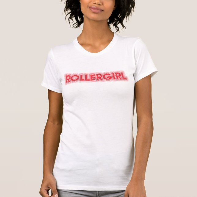 Rollergirl T-Stück T-Shirt (Vorderseite)