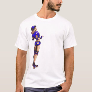 Rollergirl T-Stück T-Shirt