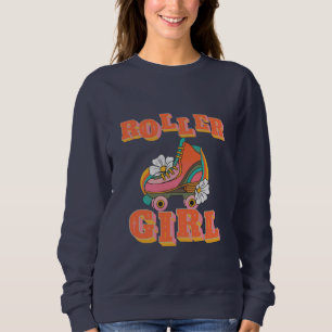 Rollermädchen, Vintag Roller Skaten Sweatshirt