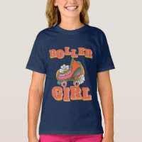 Rollermädchen Vintag Roller Skaten T - Shirts