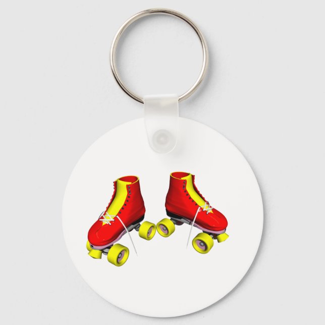 Rollerrot - Skate Schlüsselanhänger (Vorderseite)