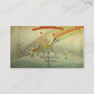 Rollerskate lapin glace vieux carte de visite vint