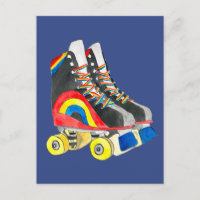 Rollerskates Retroart der achtziger Jahre