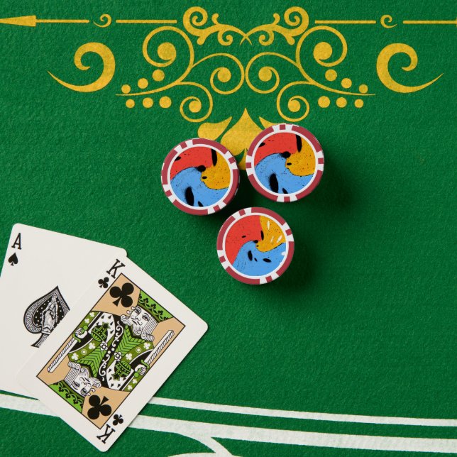 Rollfarben Pokerchips (Pokertisch (Stapel))