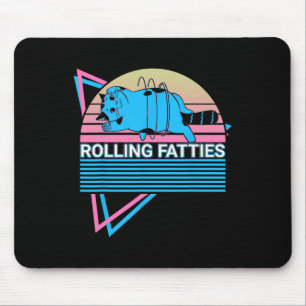 Rollfatties Funny Cat Retro Mousepad