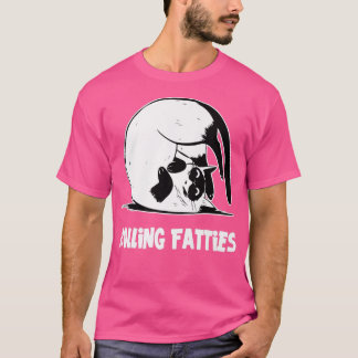Rollfatties Katze Funny Cat Lover Outfit Katze Vat T-Shirt