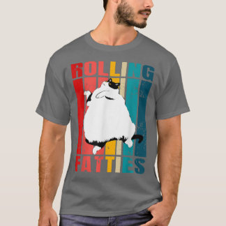 Rollfatties Katze Funny Cat Lover Outfit Katze Vat T-Shirt