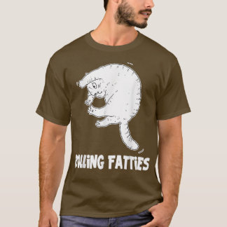 Rollfatties Katze Funny Cat Lover Outfit Katze Vat T-Shirt