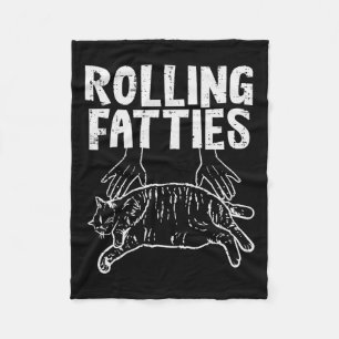 Rollfatties Katze Funny Fat Kitten Männer Frauen K Fleecedecke