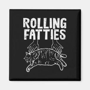 Rollfatties Katze Funny Fat Kitten Männer Frauen K Magnet