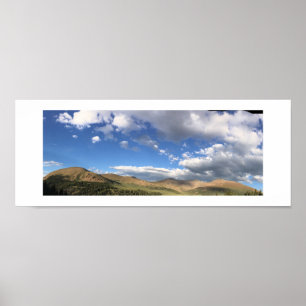 Rollhills Colorado Panoramafarbfotografie Poster