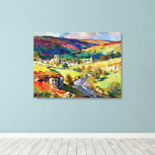 Rollhills, ruhige Mauern - Eine Yorkshire-Landscha Leinwanddruck