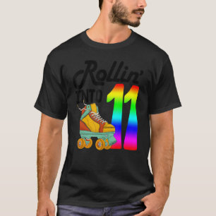 Rollin in 11 Skaten Rolling Shoes Birth T-Shirt